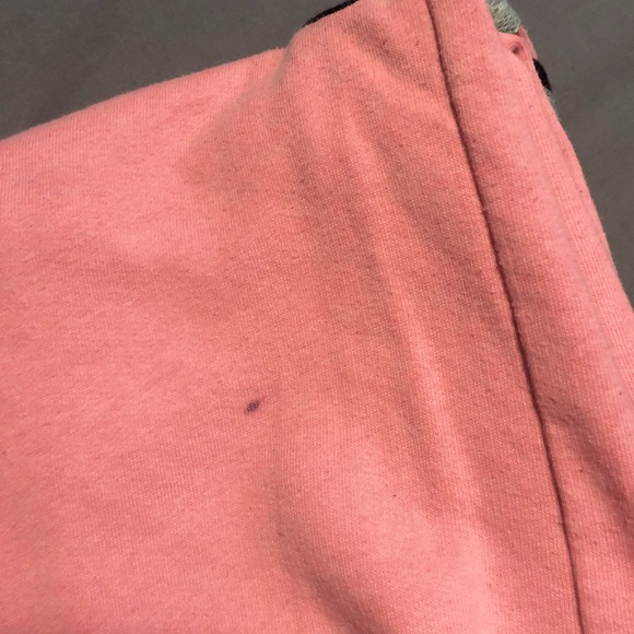 VS PINK Boyfriend Pants Sz L Oversized Embroidered Logo - Picture 4 of 5